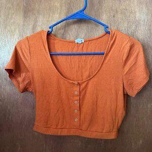 Garage Orange Crop Top